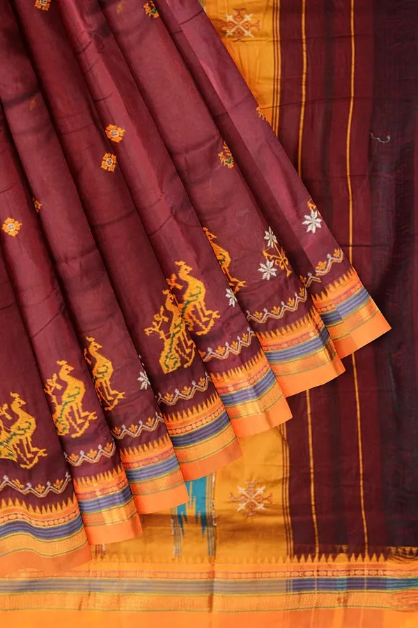 Ilkal_Kasuti_Work_Silk_By_Cotton_Saree_Saree_Code-_SKL1392