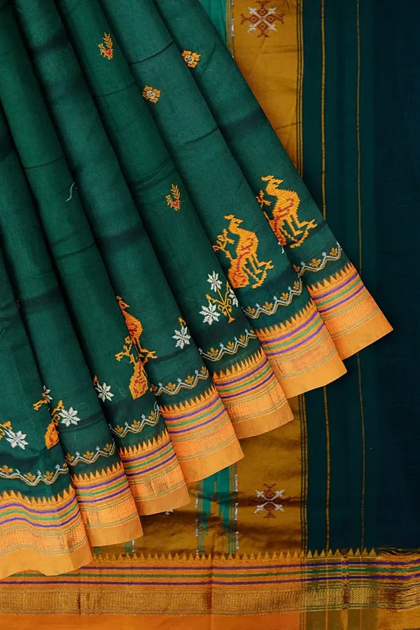 Ilkal_Kasuti_Work_Silk_By_Cotton_Saree_Saree_Code-_SKL1639
