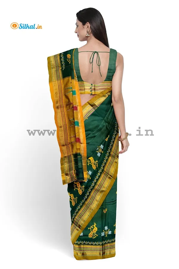 Ilkal_Kasuti_Work_Silk_By_Cotton_Saree_Code-_SKL1640