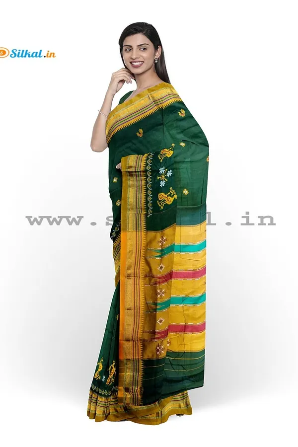 Ilkal_Kasuti_Work_Silk_By_Cotton_Saree_Code-_SKL1640
