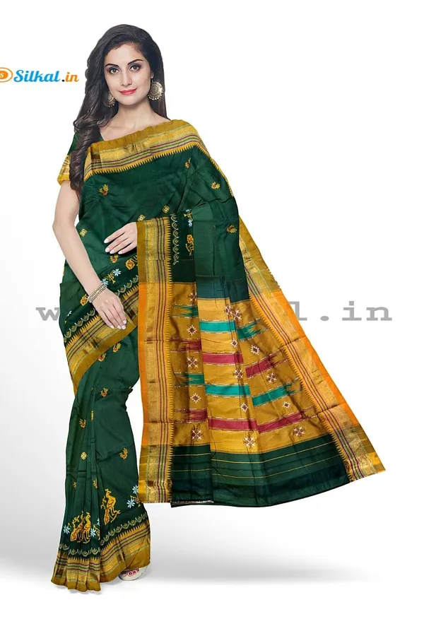 Ilkal_Kasuti_Work_Silk_By_Cotton_Saree_Code-_SKL1640