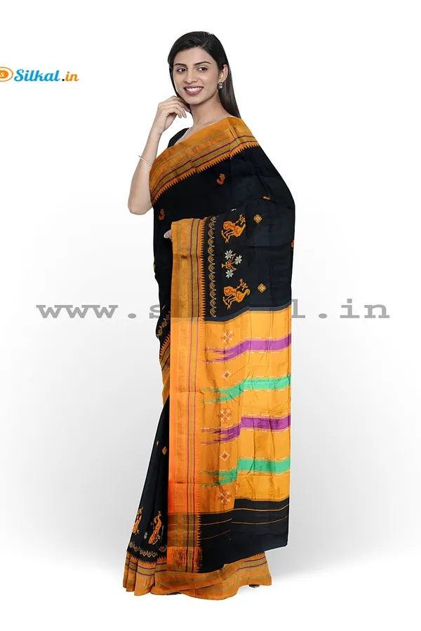 Ilkal_Kasuti_Work_Silk_By_Cotton_Saree_Code-_SKL1649