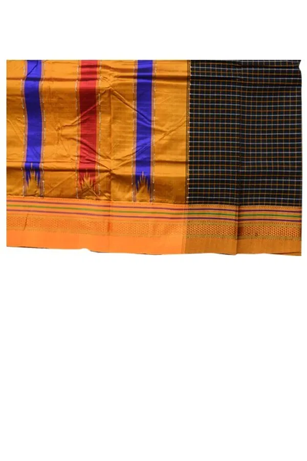 Ilkal_Silk_By_Cotton_Chaduranga_Chikki_Saree_Saree_Code-_SKL1516