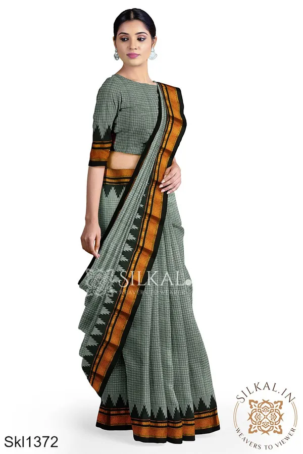 Ilkal_Checks_Chaduranga_Saree_Saree_Code-_SKL1573