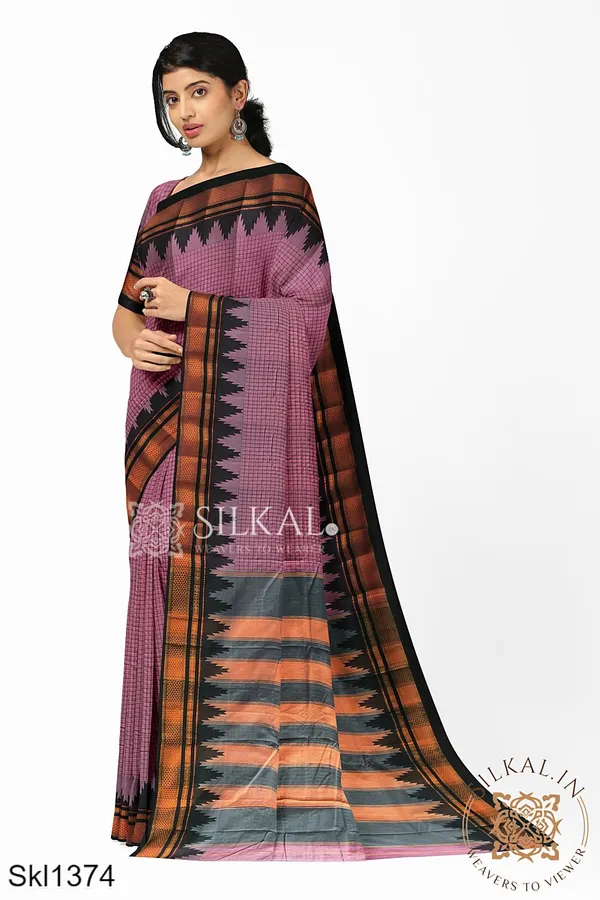 Ilkal_Checks_Chaduranga_Saree_Saree_Code-_SKL1574