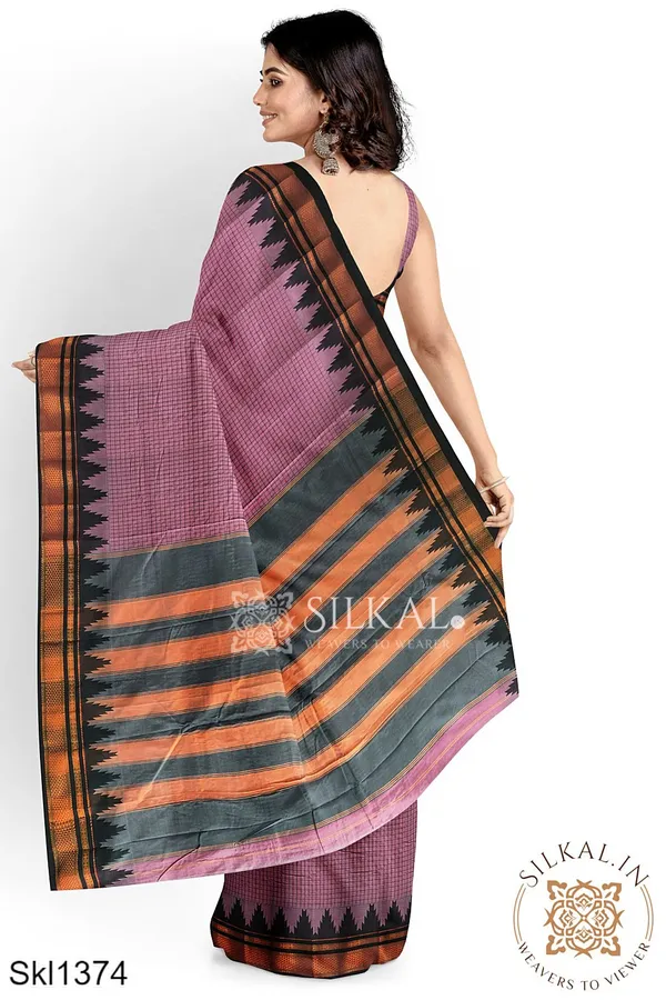 Ilkal_Checks_Chaduranga_Saree_Saree_Code-_SKL1574