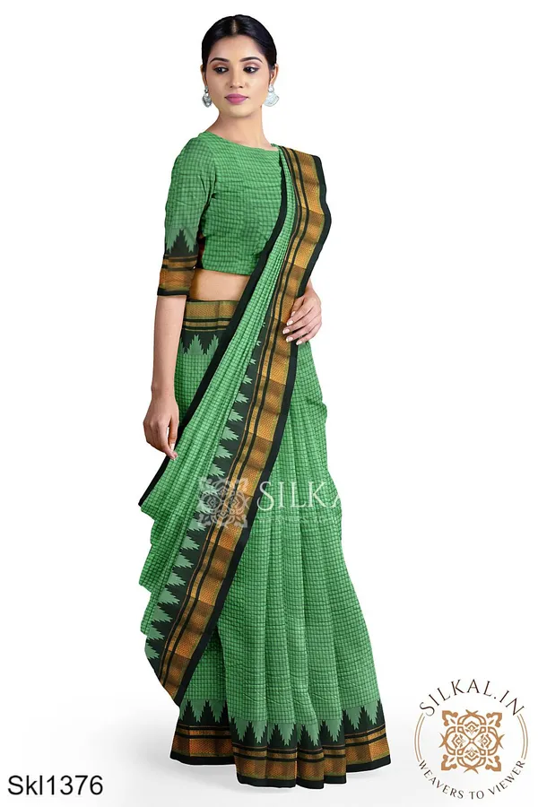 Ilkal_Checks_Chaduranga_Saree_Saree_Code-_SKL1576