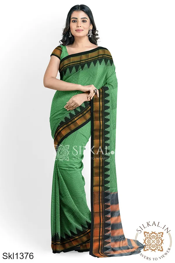 Ilkal_Checks_Chaduranga_Saree_Saree_Code-_SKL1576