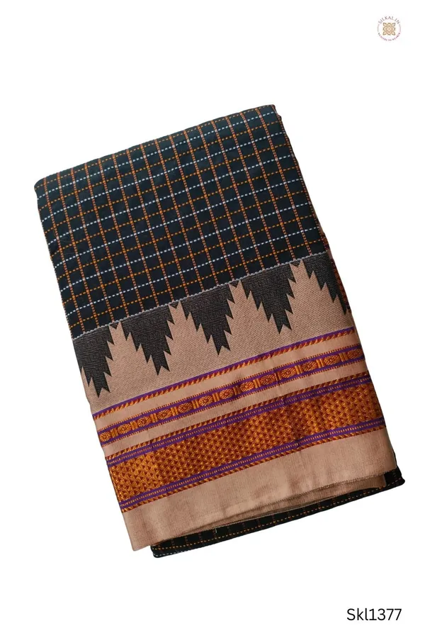 Ilkal_Checks_Chaduranga_Sarees_Saree_Code-_SKL1356