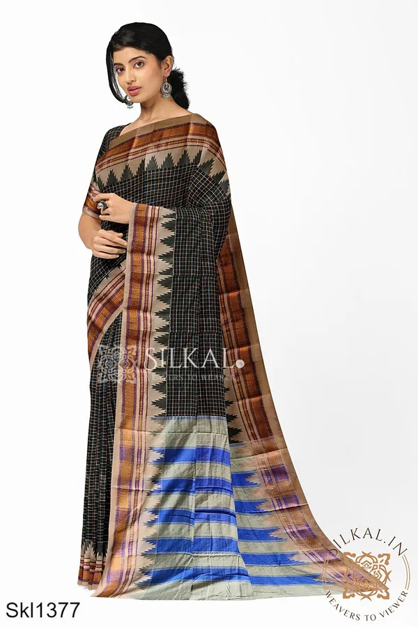 Ilkal_Checks_Chaduranga_Sarees_Saree_Code-_SKL1356