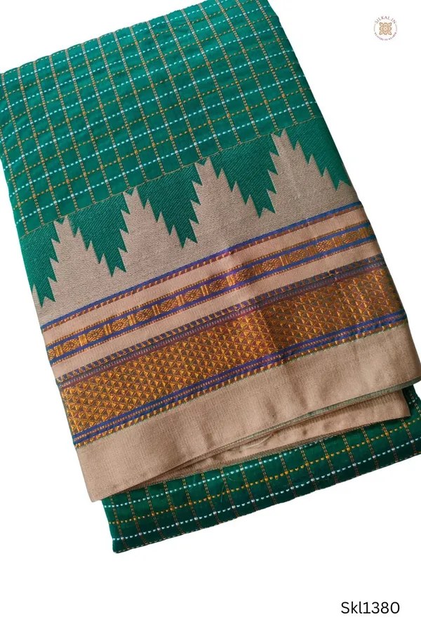 Ilkal_Checks_Chaduranga_Sarees_Saree_Code-_SKL1358