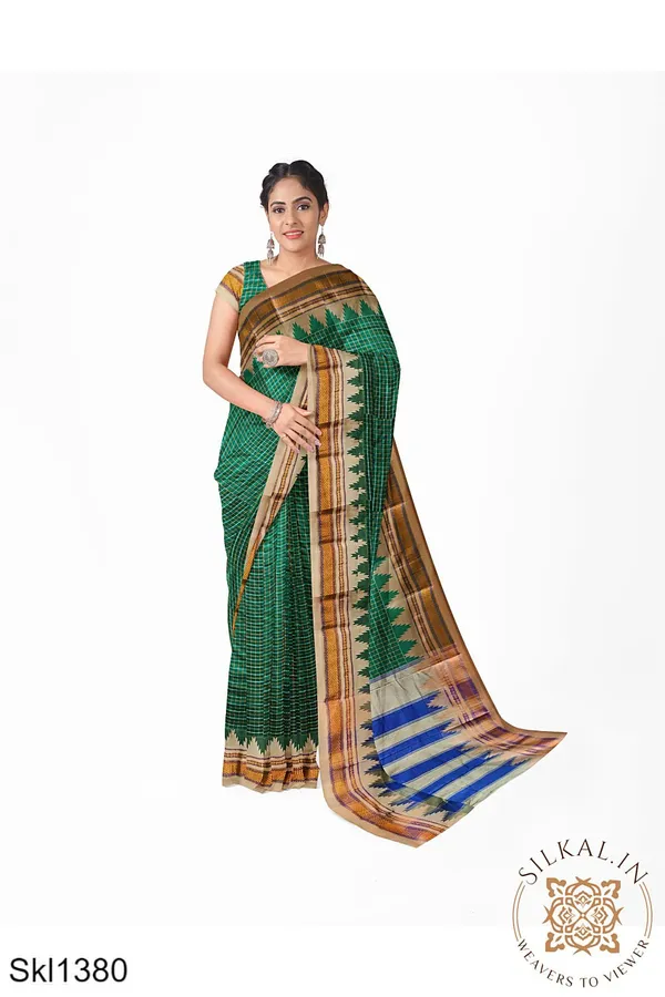 Ilkal_Checks_Chaduranga_Sarees_Saree_Code-_SKL1358