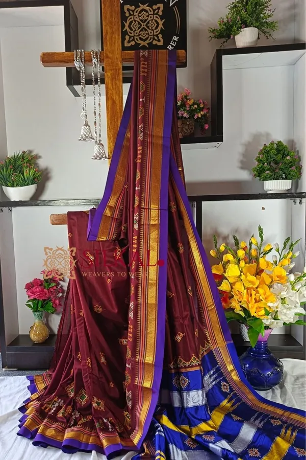 Ilkal_Semisilk_With_Kasuti_Saree_Code-_SKL1413