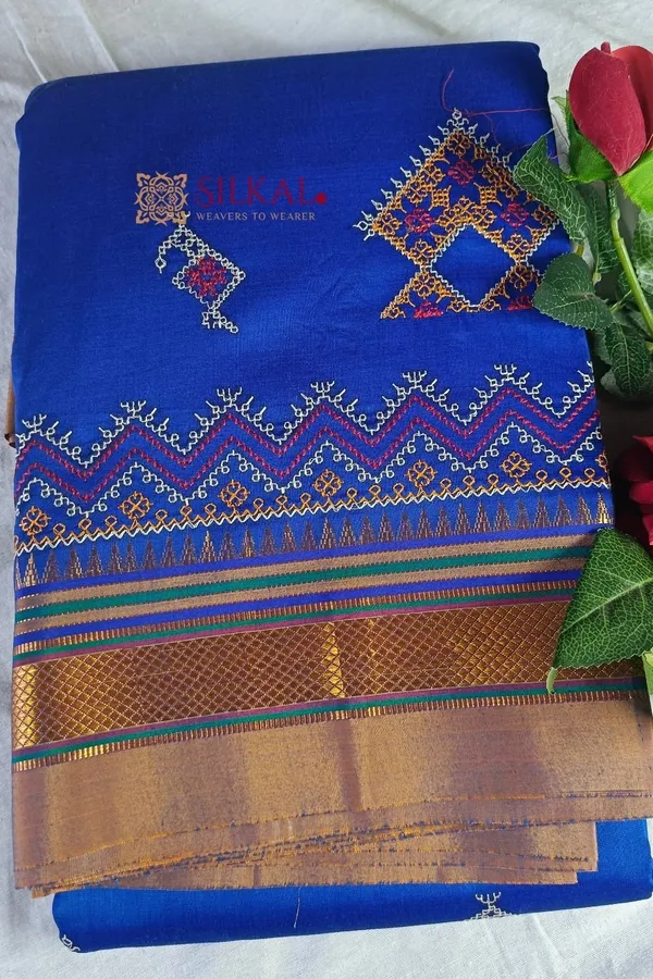 Ilkal_Semi_Silk_With_Kasuti_Saree_Code-_SKL1414