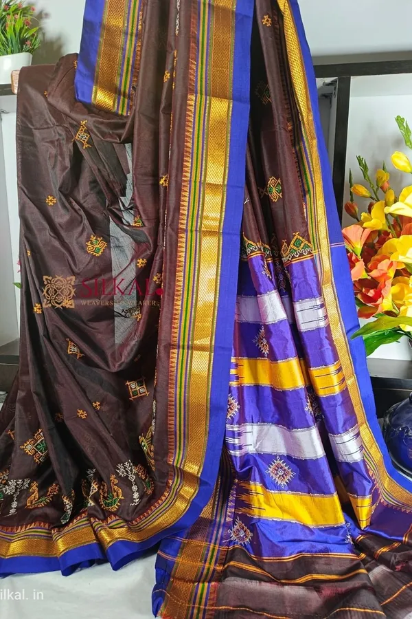 Ilkal_Semi_Silk_With_Kasuti_Saree_Code-_SKL1417