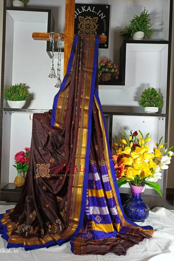 Ilkal_Semi_Silk_With_Kasuti_Saree_Code-_SKL1417
