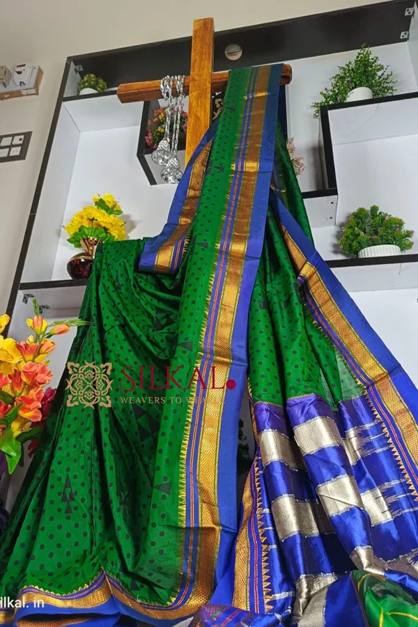 Ilkal_Print_Mercerized_Cotton_Silk_Saree_Saree_Code-_SKL1709