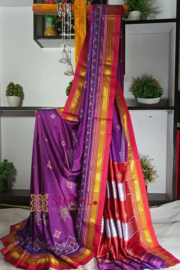 Ilkal_Semi_Silk_With_Kasuti_Saree_Saree_Code-_SKL1688