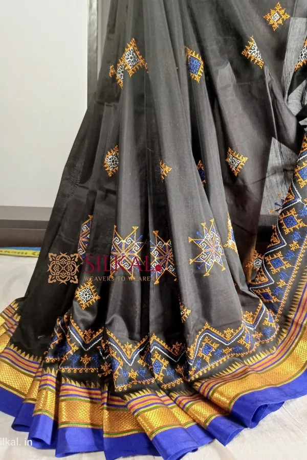 Ilkal_Semi_Silk_With_Kasuti_Saree_Code-_SKL1691