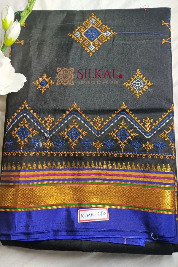 Ilkal_Semi_Silk_With_Kasuti_Saree_Code-_SKL1691