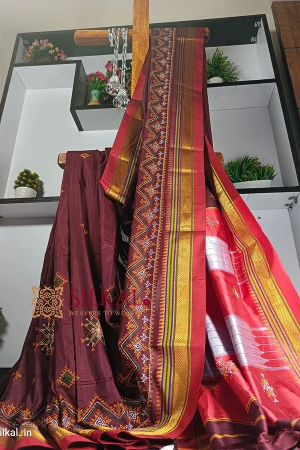 Ilkal_Semi_Silk_With_Kasuti_Saree_Saree_Code-_SKL1695