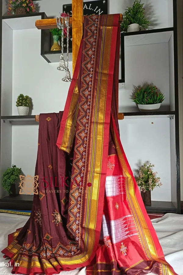 Ilkal_Semi_Silk_With_Kasuti_Saree_Saree_Code-_SKL1695