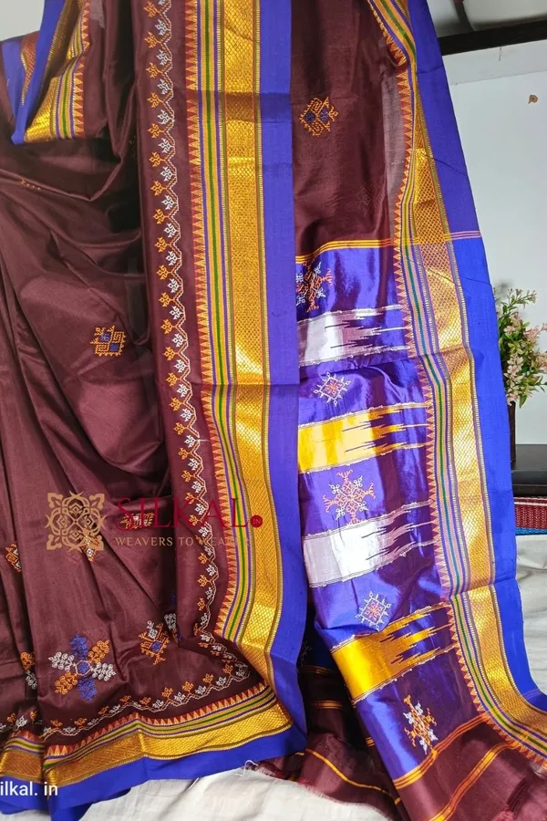 Ilkal_Semi_Silk_With_Kasuti_Saree_Code-_SKL1274