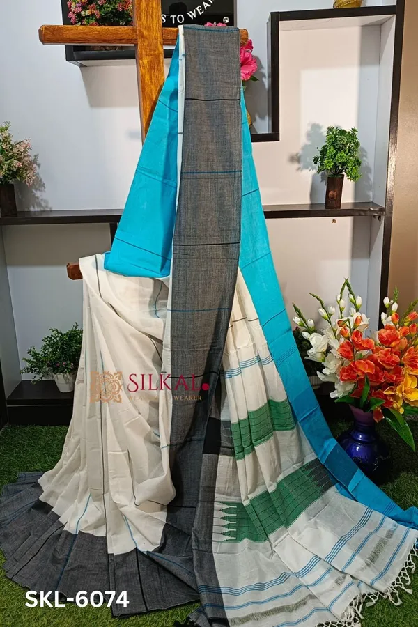 Ilkal_Handloom_Mercerized_Cotton_By_Cotton_Sarees_Saree_Code-_SKL1225