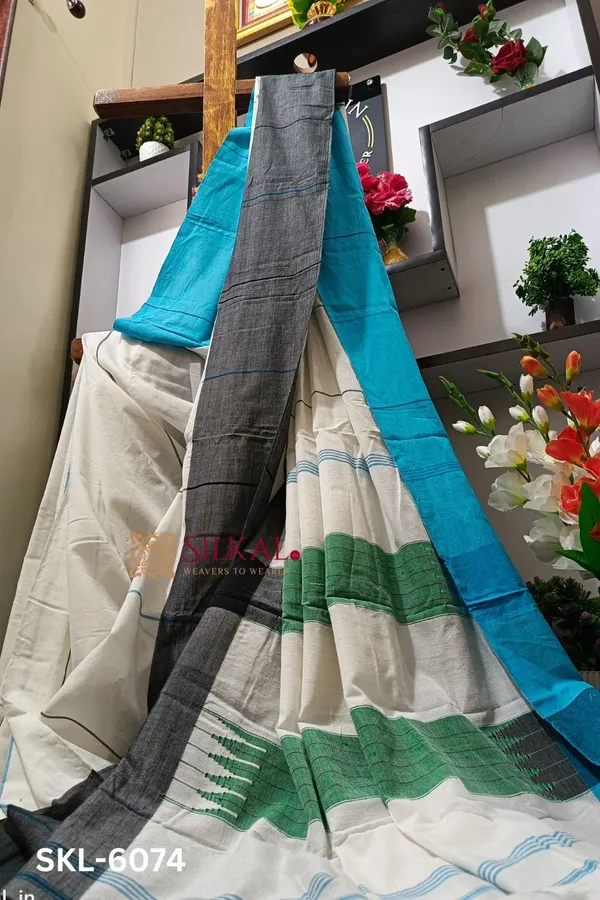 Ilkal_Handloom_Mercerized_Cotton_By_Cotton_Sarees_Saree_Code-_SKL1225
