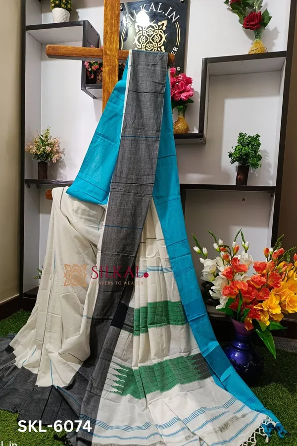 Ilkal_Handloom_Mercerized_Cotton_By_Cotton_Sarees_Saree_Code-_SKL1225