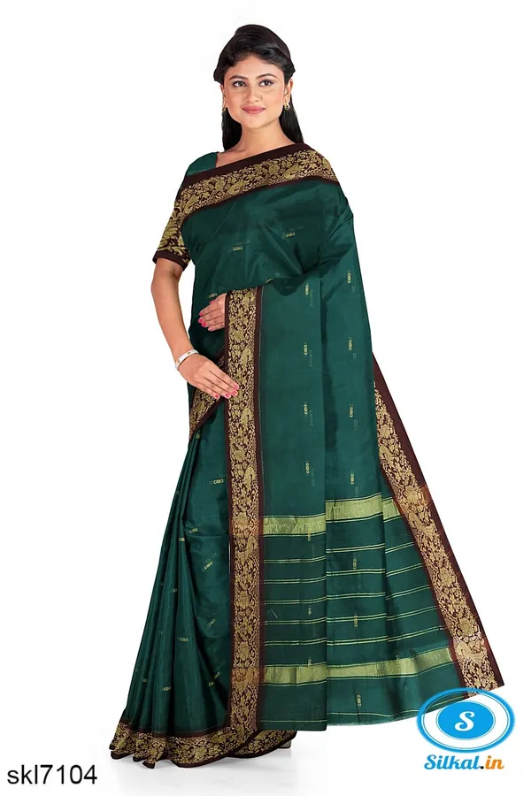 Banahatti_Cotton_Saree_With_Traditional_Border_Saree_Code-_SKL1513