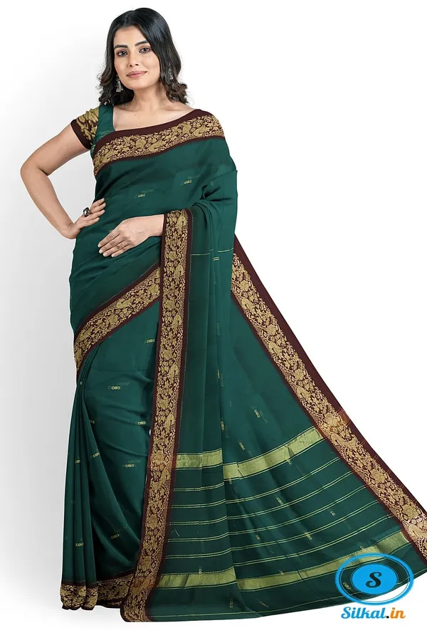 Banahatti_Cotton_Saree_With_Traditional_Border_Saree_Code-_SKL1513