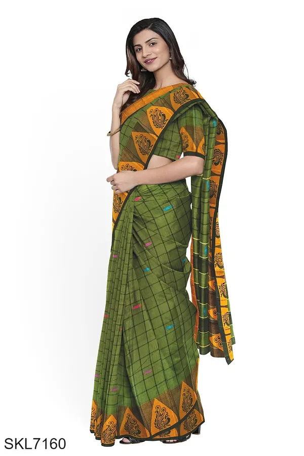 Banahatti_Gopika_Checks_Butta_Saree_Saree_Code-_SKL1552