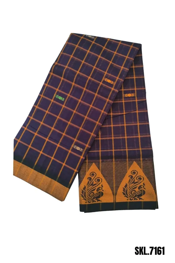 Banahatti_Gopika_Checks_Butta_Saree_Saree_Code-_SKL1345