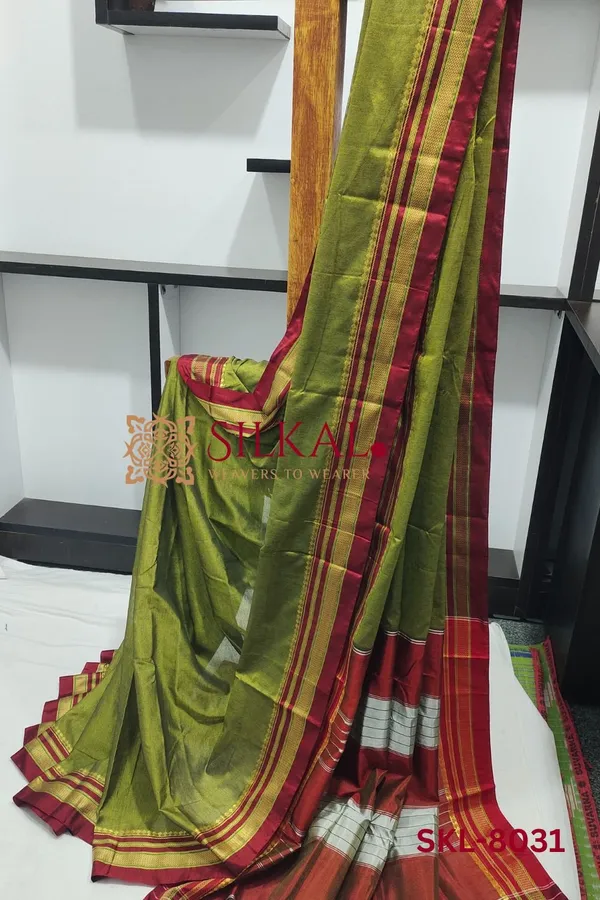 Ilkal_Mercerized_Cotton_Saree_Saree_Code-_SKL1106