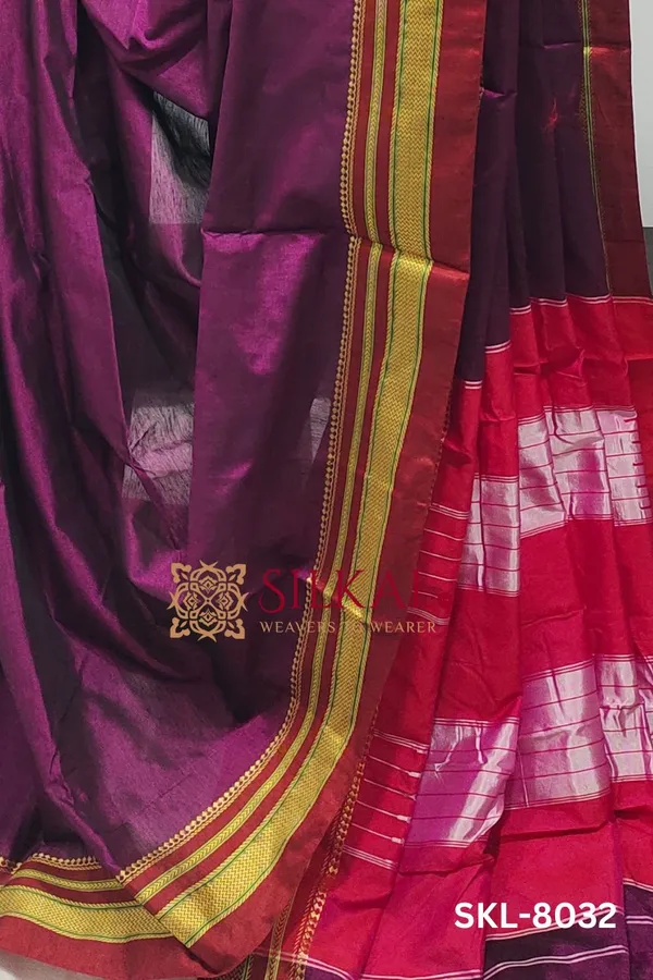 Ilkal_Mercerized_Cotton_Saree_Saree_Code-_SKL1219