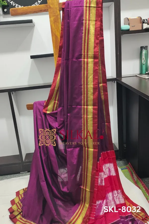 Ilkal_Mercerized_Cotton_Saree_Saree_Code-_SKL1219