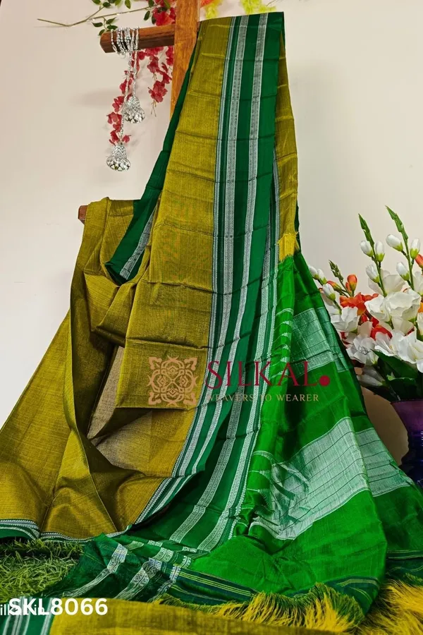 Ilkal_Handloom_Viscose_Silk_Gayatri_Border_Saree_Saree_Code-_SKL1057