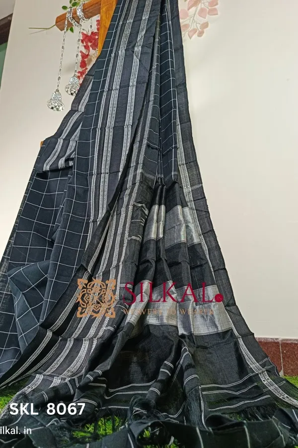 Ilkal_Handloom_Cotton_Silk_Gayatri_Border_Saree_Saree_Code-_SKL1632