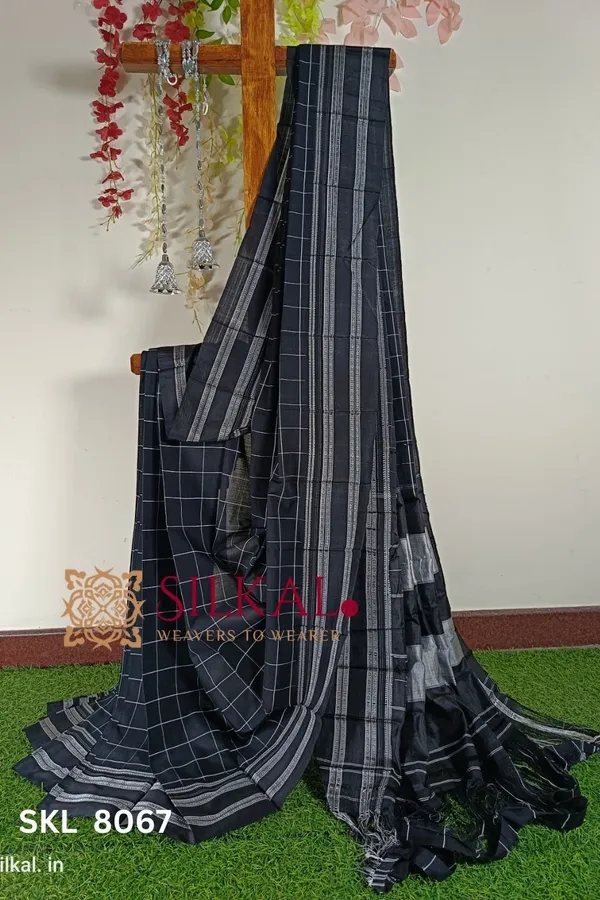 Ilkal_Handloom_Cotton_Silk_Gayatri_Border_Saree_Saree_Code-_SKL1632