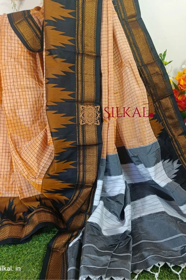 Ilkal_Checks_Chaduranga_Sarees_Saree_Code-_SKL1382