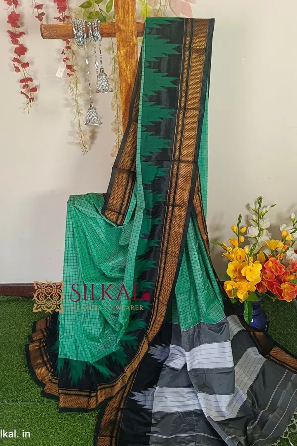 Ilkal_Checks_Chaduranga_Saree_Saree_Code-_SKL1387