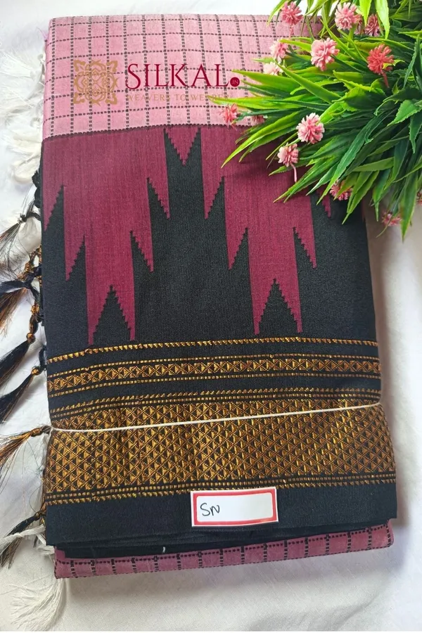 Ilkal_Checks_Chaduranga_Saree_Saree_Code-_SKL1075