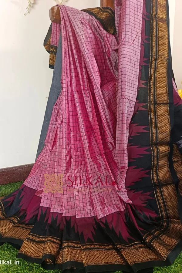 Ilkal_Checks_Chaduranga_Saree_Saree_Code-_SKL1075
