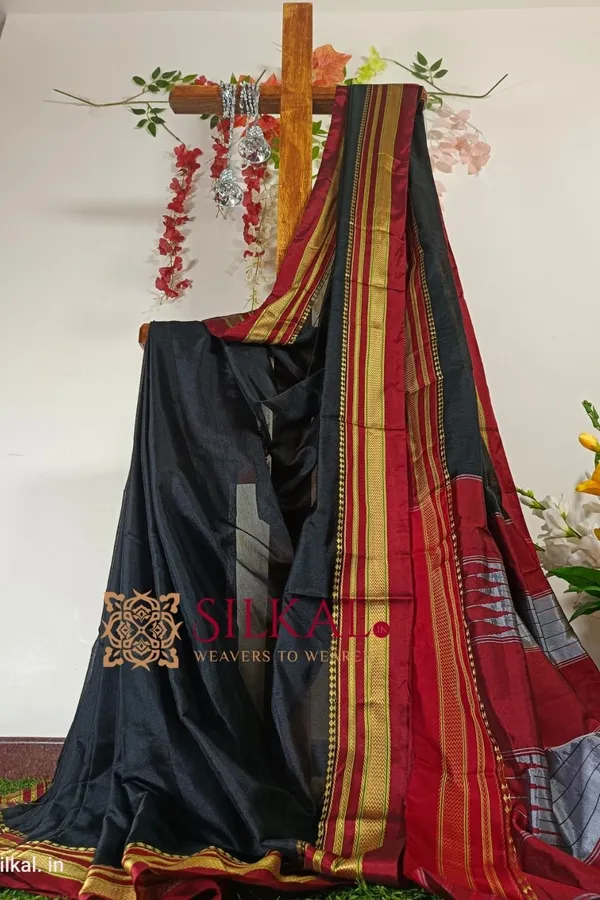 Ilkal_Mercerized_Cotton_Saree_Saree_Code-_SKL1058