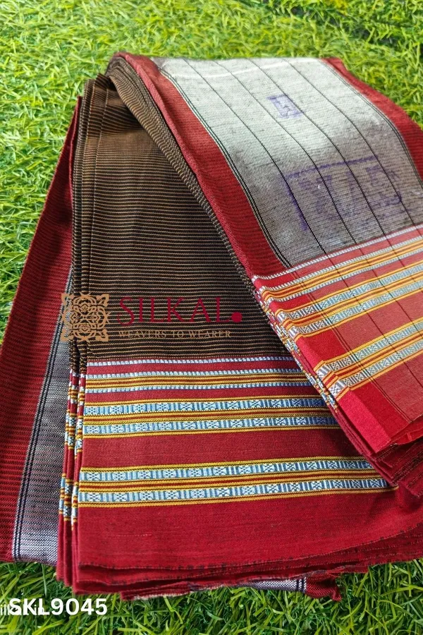 Ilkal_Viscose_Silk_Kaddi_Saree_With_Gomi_Border_Code-_SKL1268