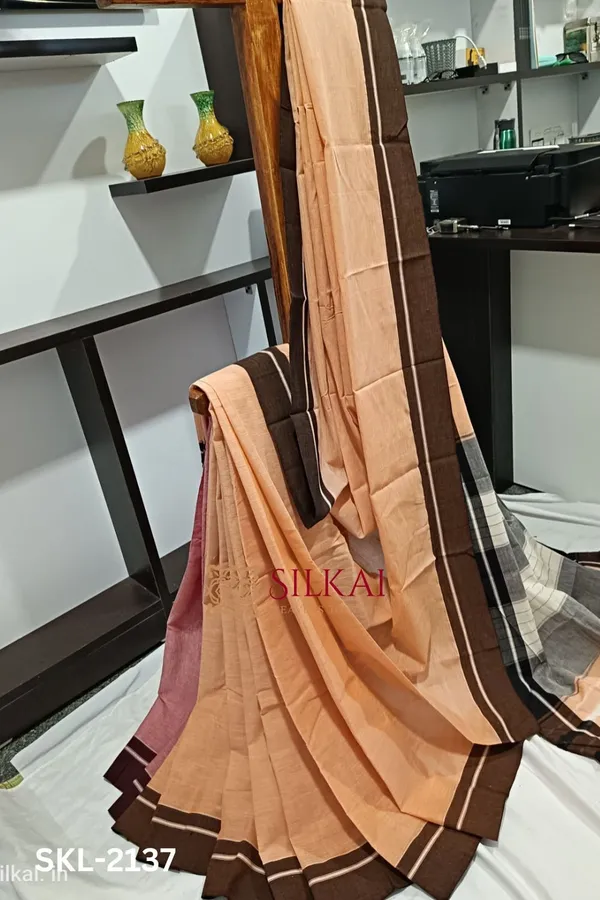 Patteda_Anchu_Pure_Cotton_Saree_Saree_Code-_SKL1597