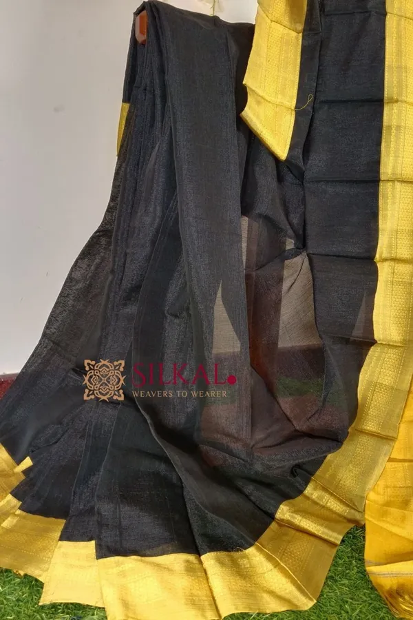 Ilkal_Handloom_Viscose_Cotton_Silk_Chikki_Paras_Border_Saree_Saree_Code-_SKL1698