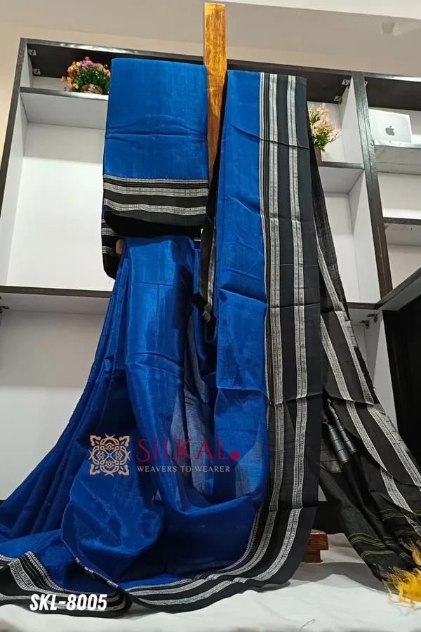 Ilkal_Handloom_Viscose_Silk_Gayatri_Border_Saree_Code-_SKL1051