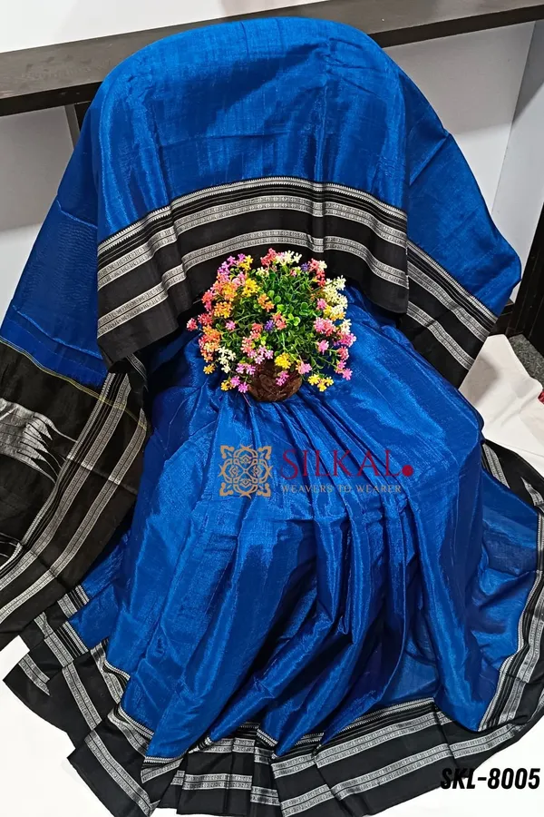 Ilkal_Handloom_Viscose_Silk_Gayatri_Border_Saree_Code-_SKL1051